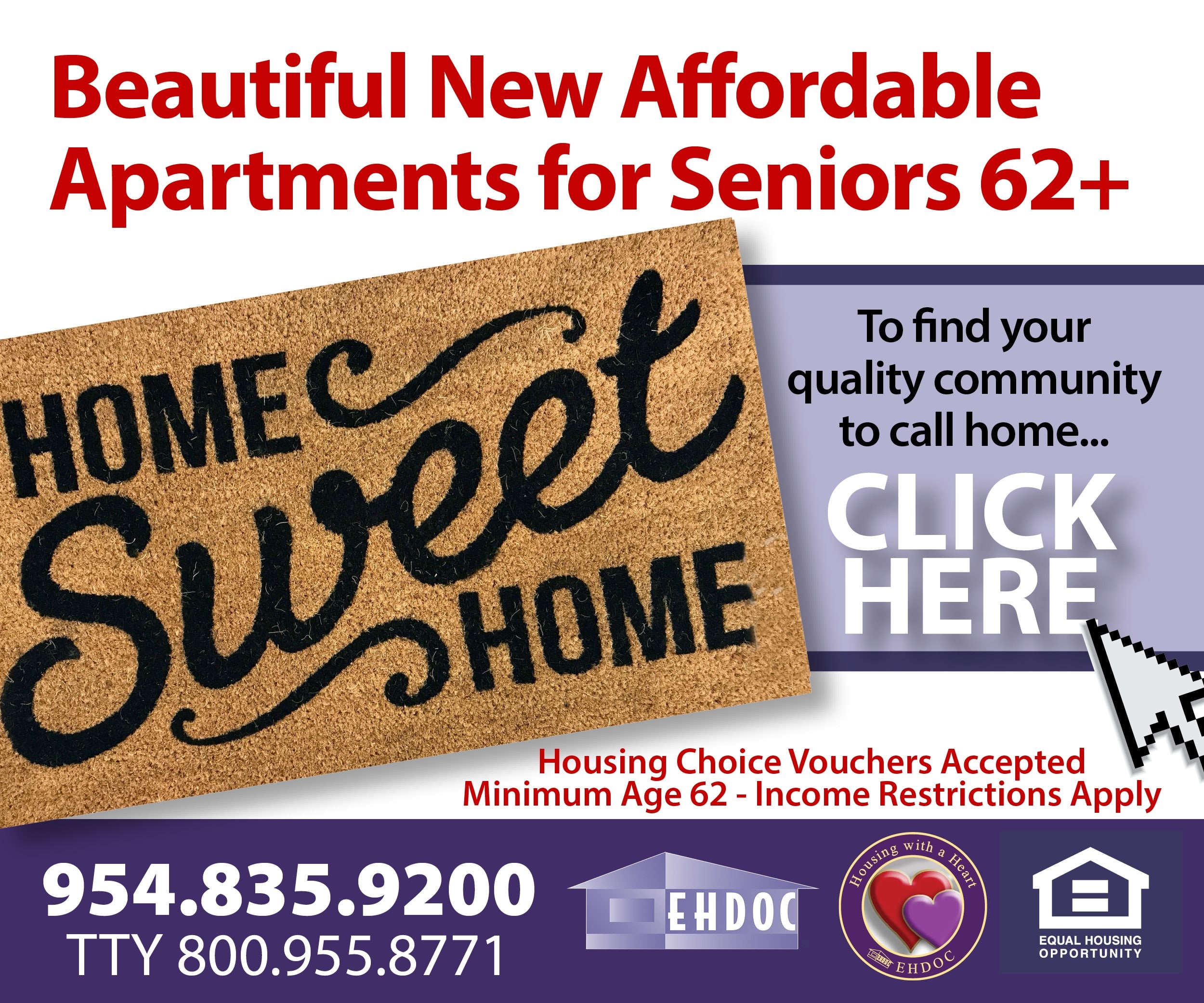 Beautiful Affordable Apartments for Seniors 62+